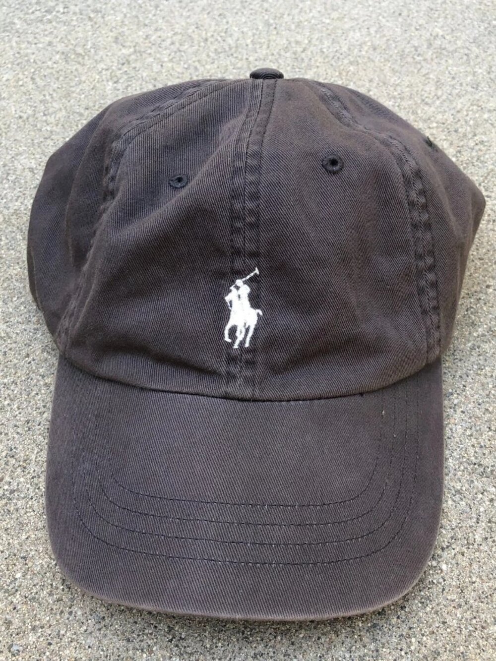 POLO RALPH LAUREN Baseball Dad Hat Men's One Size Gray Adjustable Cap